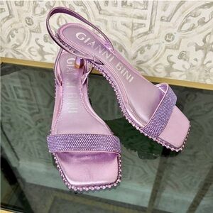 Gianni Bini Elena Bling Studded Detail Low Slingbacks, SZ 6.5 NWOB